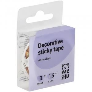 Dekorativna lepljiva traka "Cute deer" 15mm x 3m