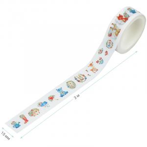 Dekorativna lepljiva traka "Cute toys" 15mm x 3m 