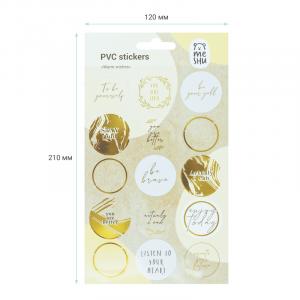 Stikeri PVC 100 x 210 mm, 15 stikera "Warm Wishes" 