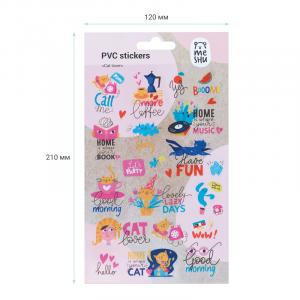 Stikeri PVC 100 x 210 mm, 23 stikera "Cat Lover" 