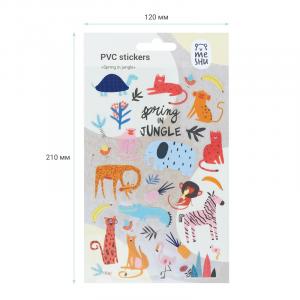 Stikeri PVC 100 x 210 mm, 31 stiker "Spring in Jungle" 