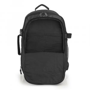 Ranac putni za low cost sa 2 odeljka 25x40x20/23 cm 20/23l - 0,62kg Canada crna