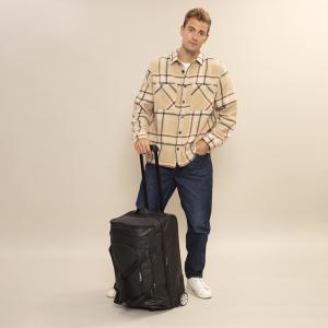 Torba putna sa točkićima 2 odeljka 55x32x29 cm  51l/2,2 kg Canada crna