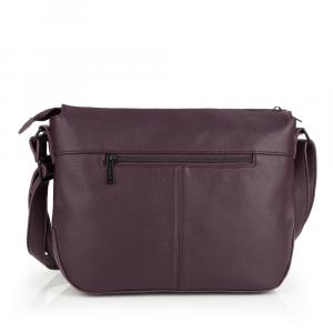 Torba na rame ženska 33x24x9 cm Olivia bordo