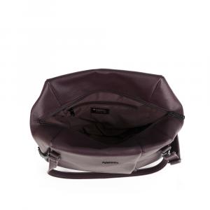 Torba na rame ženska 43x29x12 cm Olivia bordo