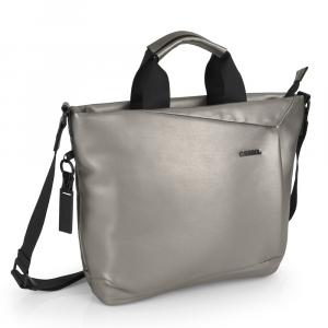 Torba na rame ženska 37x29x12 cm Megan šampanj