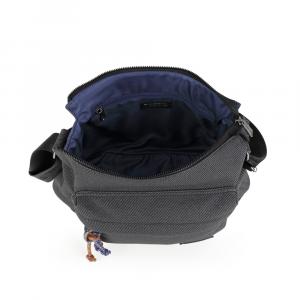 Torba na rame ženska 30x22x9 cm Salma siva