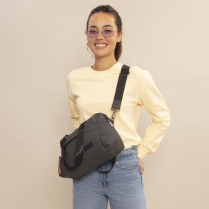 Torba na rame ženska 33x20x12 cm Salma siva