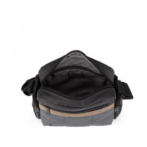 Torba na rame ženska 25x17x8 cm Sofia siva