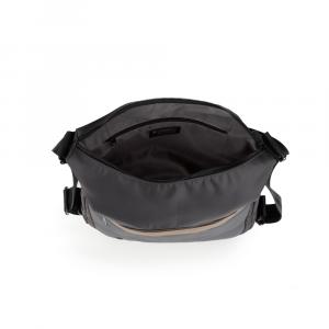 Torba na rame ženska 32x37x9 cm Sofia siva