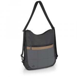 Torba na rame ženska 32x37x9 cm Sofia siva