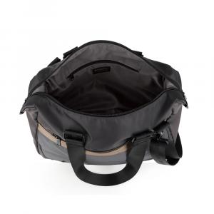 Torba na rame ženska 38x28x14 cm Sofia siva