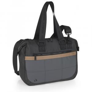 Torba na rame ženska 38x28x14 cm Sofia siva