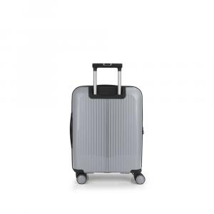 Kofer mali (kabinski) PROŠIRIVI 40x55x20/25cm Brooklyn 41,7/47,4 l-2,8 kg srebrna