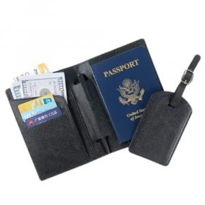 SET FUTROLA ZA PASOŠ I TAG ZA KOFER   Y161-01 crna