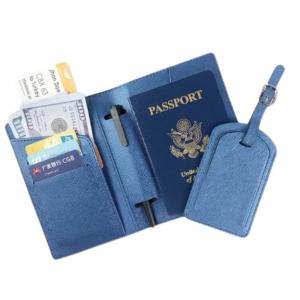 SET FUTROLA ZA PASOŠ I TAG ZA KOFER   Y161-01 plava