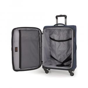 Kofer srednji 42x67,5x29/32 cm  polyester 50,4/62,4l-2,7 kg Florida plava