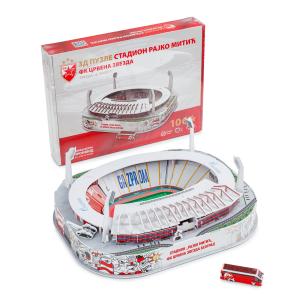 Puzzle 3D fudbalski stadion Rajko Mitić Crvena Zvezda 