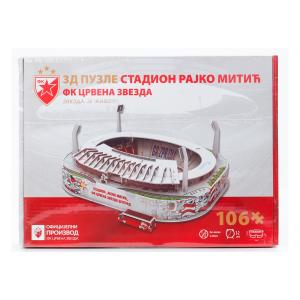 Puzzle 3D fudbalski stadion Rajko Mitić Crvena Zvezda 