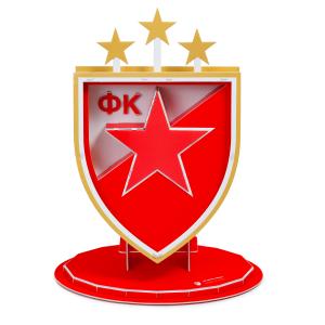 Puzzle 3D grb FK Crvena Zvezda 