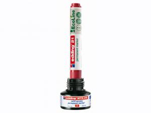Marker permanent E-21 EcoLine 1,5-3mm, zaobljeni crvena