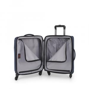 Kofer mali (kabinski) 39,5x55x21 cm  polyester 38,5l-2,3 kg Florida plava