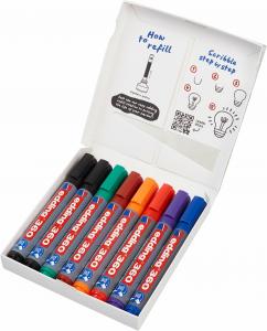 Marker za belu tablu E-360 1,5-3mm, zaobljeni, set 1/8 sortirano