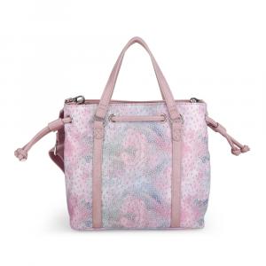 Torba na rame ženska 23x22x10 cm Nabila roze