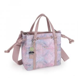 Torba na rame ženska 23x22x10 cm Nabila roze