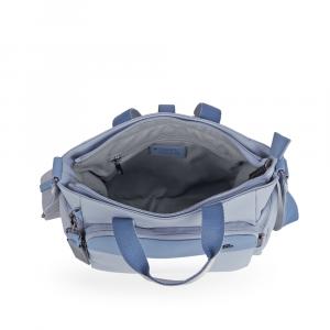 Torba na rame ženska 25x18x10 cm Vega plava