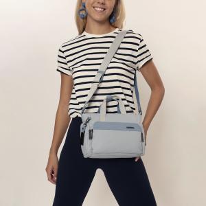 Torba na rame ženska 25x18x10 cm Vega plava