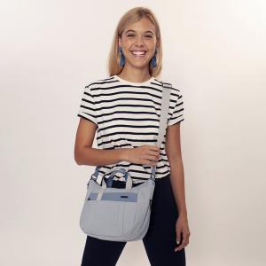 Torba na rame ženska 31x22x7/11 cm Vega plava