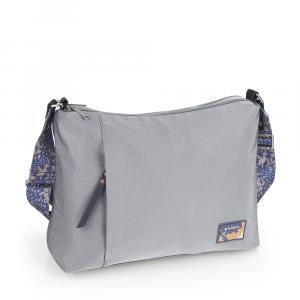 Torba na rame ženska 33x24x9 cm Luz siva