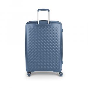 Kofer veliki PROŠIRIVI 51x75x31/34 cm cm  Polypropilen 109,6/120,2 l- 4,3 kg Queens metalik plava