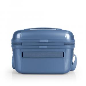 Neseser 33x24x20 cm 13l Queens metalik plava