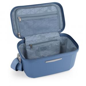 Neseser 33x24x20 cm 13l Queens metalik plava