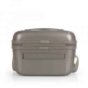 Neseser 33x24x20 cm 13l Queens metalik krem