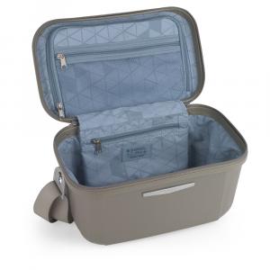 Neseser 33x24x20 cm 13l Queens metalik krem