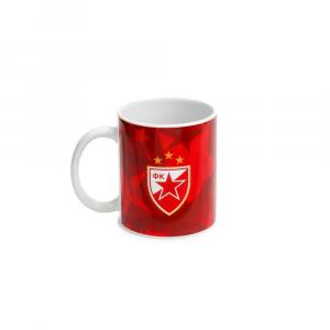 ŠOLJA FK CRVENA ZVEZDA 1 logo sa crvenom šarom 