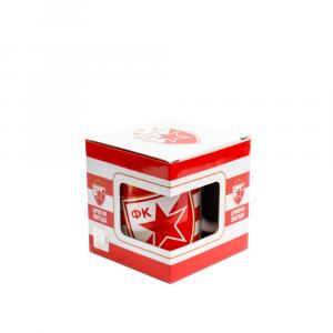ŠOLJA FK CRVENA ZVEZDA 3 logo iza pruge 