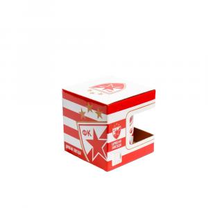 ŠOLJA FK CRVENA ZVEZDA 3 logo iza pruge 
