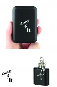 Gift set CHARGE IT power bank + mini pljoska 