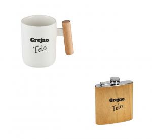 Gift set  GREJNO TELO  šolja + pljoska 