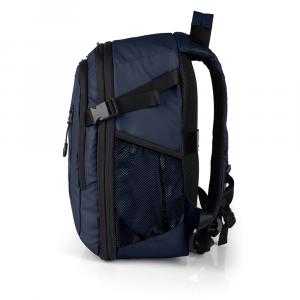 Ranac putni za low cost sa 2 odeljka 25x40x20/23 cm 20/23l - 0,62kg Canada tamno plava