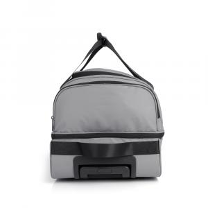 Torba putna sa točkićima 2 odeljka 55x32x29 cm  51l/2,2 kg Canada siva