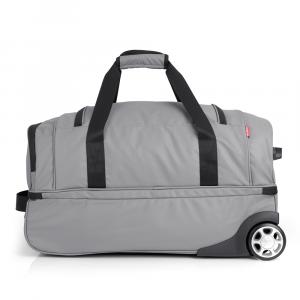 Torba putna sa točkićima 2 odeljka 55x32x29 cm  51l/2,2 kg Canada siva