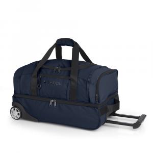 Torba putna sa točkićima 2 odeljka 55x32x29 cm  51l/2,2 kg Canada tamno plava