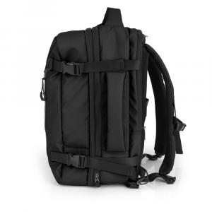 Ranac putni za low cost sa 3 odeljka 30x40x20/24 cm 24/28,8l - 1kg Canada crna