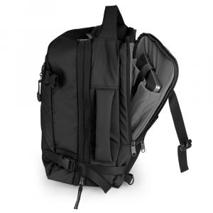Ranac putni za low cost sa 3 odeljka 30x40x20/24 cm 24/28,8l - 1kg Canada crna