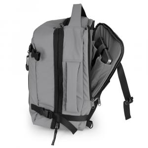Ranac putni za low cost sa 3 odeljka 30x40x20/24 cm 24/28,8l - 1kg Canada siva